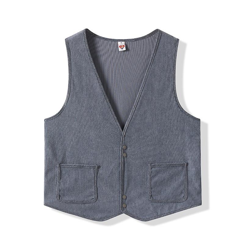Women's Early Spring Small Undershirt Korean Version of The V-neck Versatile Shoulders Loose Corduroy Undershirt Undershirt Female