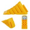 Reinforced Wheel Stopper For Secure Vehicle Parking Nonslip Base Design Wheel Chocks Garage Space Optimization