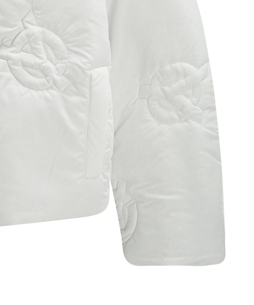 Openyard(Oy) Logo Quilted Padded Jacket - White