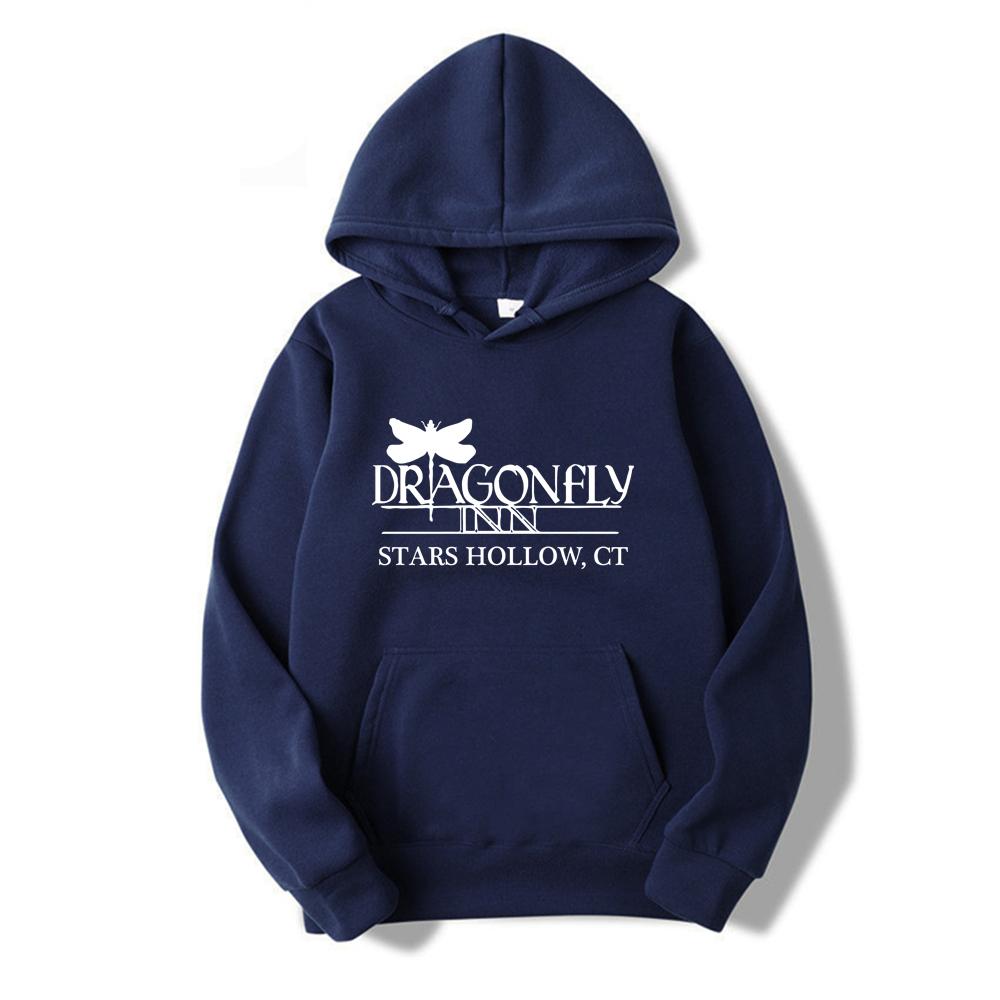 

Толстовка с капюшоном Dragonfly Inn Stars Hollow Толстовки для девочек Gilmore Женская одежда Длинный рукав Свитер с капюшоном Luke s Diner XXXL темно-синий