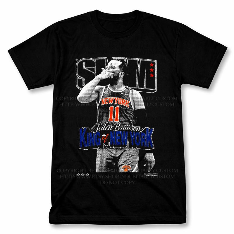 Jalen Brunson Slam Cover Knicks Basketball Graphic T Shirt M