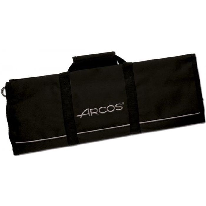Astuccio da conservazione - Arcos - 73 x 51 cm - Poliestere - Nero - 12 coltelli e utensili nero