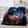 Robotic Warrior Design Blanket Flannel Blanket for Bed, Sofa, Camping, Hiking, Picnic Essentials, Gift for Family Fan Gifts