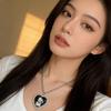 Fashionable 81Cm Long Necklace Designed With Cats And Dog Charm Great For Casual Outings