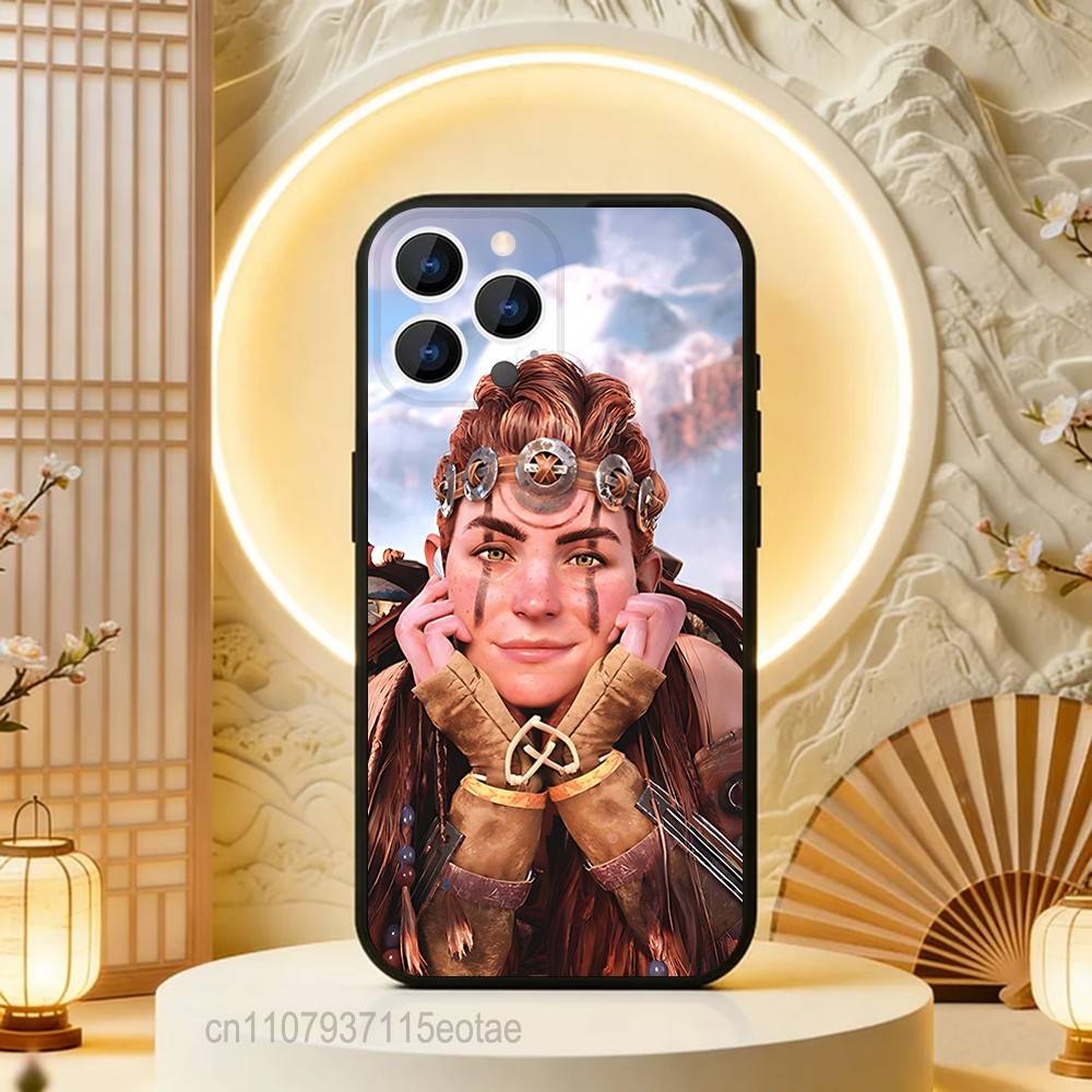 Aloy H-Horizon Z-Zero dawn Phone Case For iPhone 17,16,15,14,13,12,11,Pro,Max,Plus,E,Air,Mini Protective Black Cover