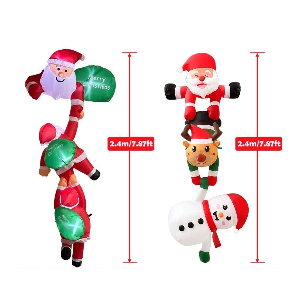 Christmas Decor Oxford Christmas Inflatable Dolls LED Light DIY Christmas Inflatables Decor Lighted Dolls Indoor Party