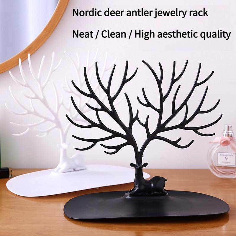 1PC Antlers Tree Creative Necklace Jewelry Display Stand Earrings Holder Bracelet Bracelet Jewelry Storage Display Hanger Box