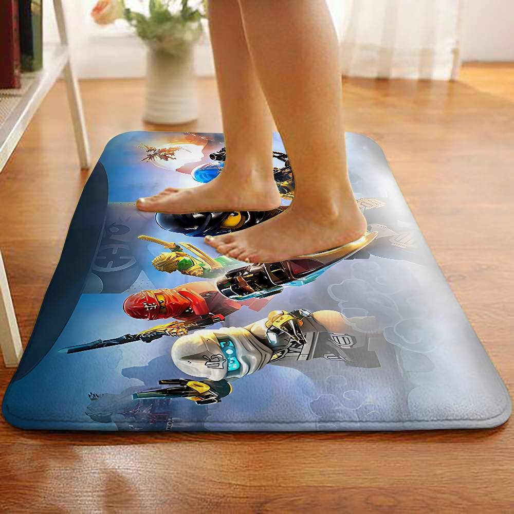 Cartoons-r-Ninjagos-cool Floor Mats Carpet For Living Room Decor Lounge Area Anti-slip Foot Mat Entrance Doormat