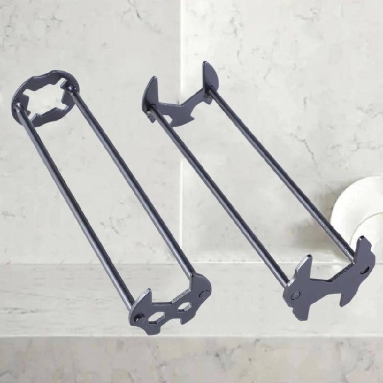 2Pcs Basin Wrench Sink Wrench Set Under Sink Plumbers Wrench Multifunctional