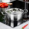 Steel pot with lid ANETT 16 cm, 1.2 l