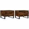 VidaXL Coffee Tables 2 Pcs Smoked Oak 50x46x35 Cm Engineered Wood 830887