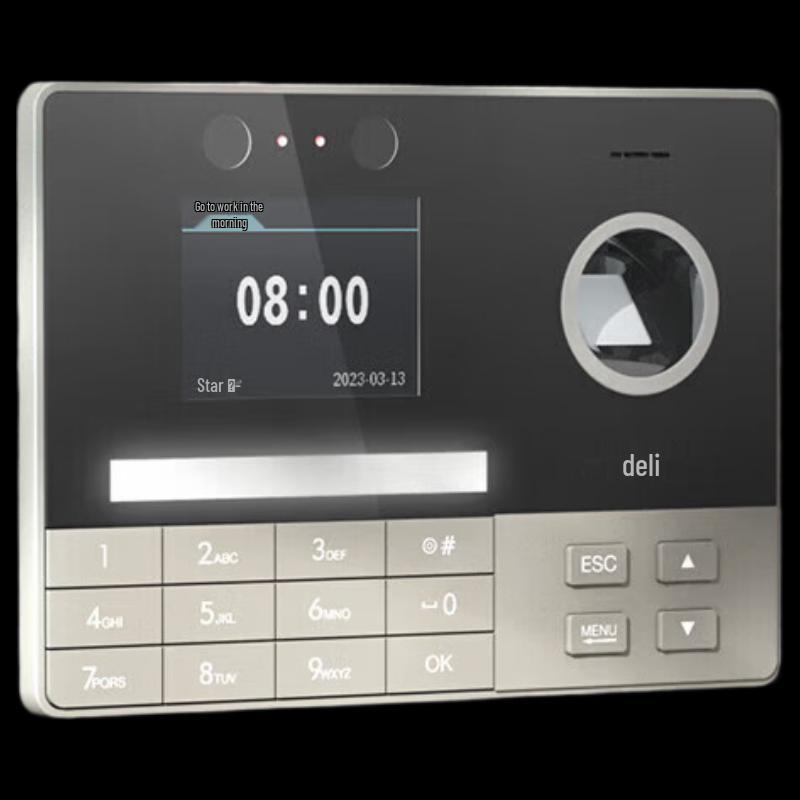 Deli Smart Fingerprint Face Recognition Attendance Machine