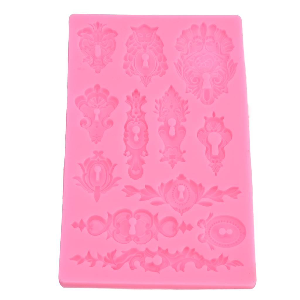 Silikonformen Relief 3D Muffinform für DIY Backen Süßigkeiten Schokoladenstück-Cookie-Kuchen
