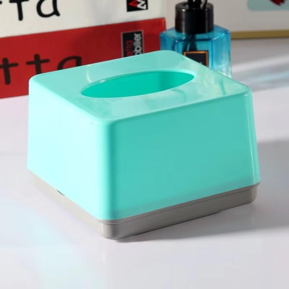Square Napkin Holder Solid Color Tissue Case New Tissue Box  Home Use