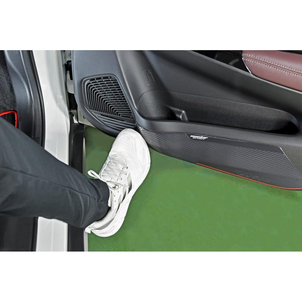Monster Sport Door Inner Protector Set 2 Pieces Scratch Prevention Interior Protection Black