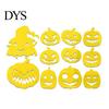 Creative Wall Stickers for Bedroom Decor 11Pcs Halloween Pumpkin Mirror Stickers, Self-Adhesive Acrylic Ghost Decals, DIY Removable Versatile