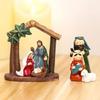 Fine Craftsmanships Resin Jesuss Birth Ornamentation Nativity Scene Figure Perfect For Christian Believers Collectors