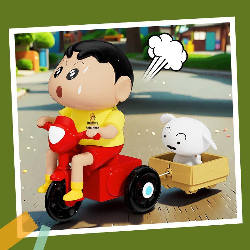Dynamic Shin-chan Wind-Up Toy: Adorable, Trendy, Movable Figure & Ornament