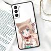 Husă pentru pisici Cosplay pentru Samsung Galaxy S21 S22 S20 Ultra FE Plus S7 S8 S9 S10 Plus Huse Funda Lovely Cute Kawaiii Girl Anime