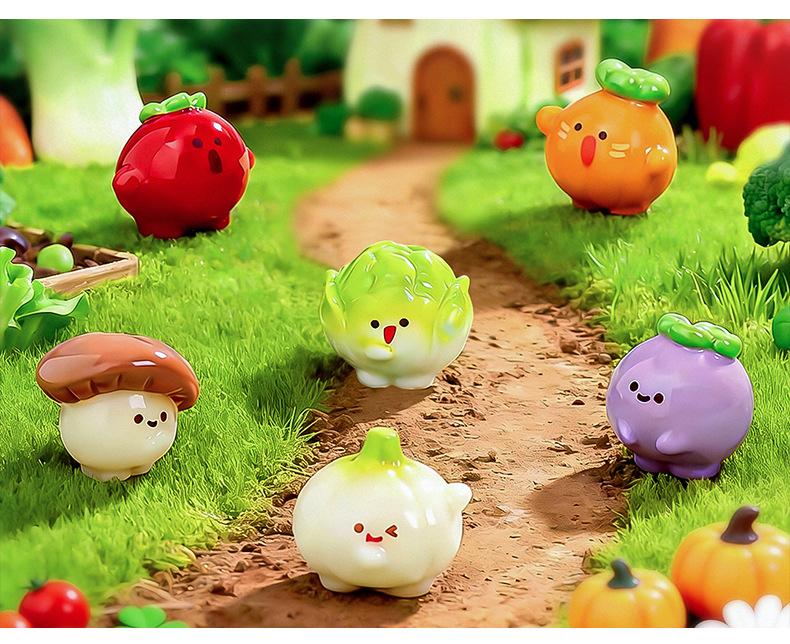10-30pcs Cartoon Vegetables Tomato Resin Craft Figurine DIY Home Decor Miniature Fairy Garden Bonsai Moss Decoration Accessories