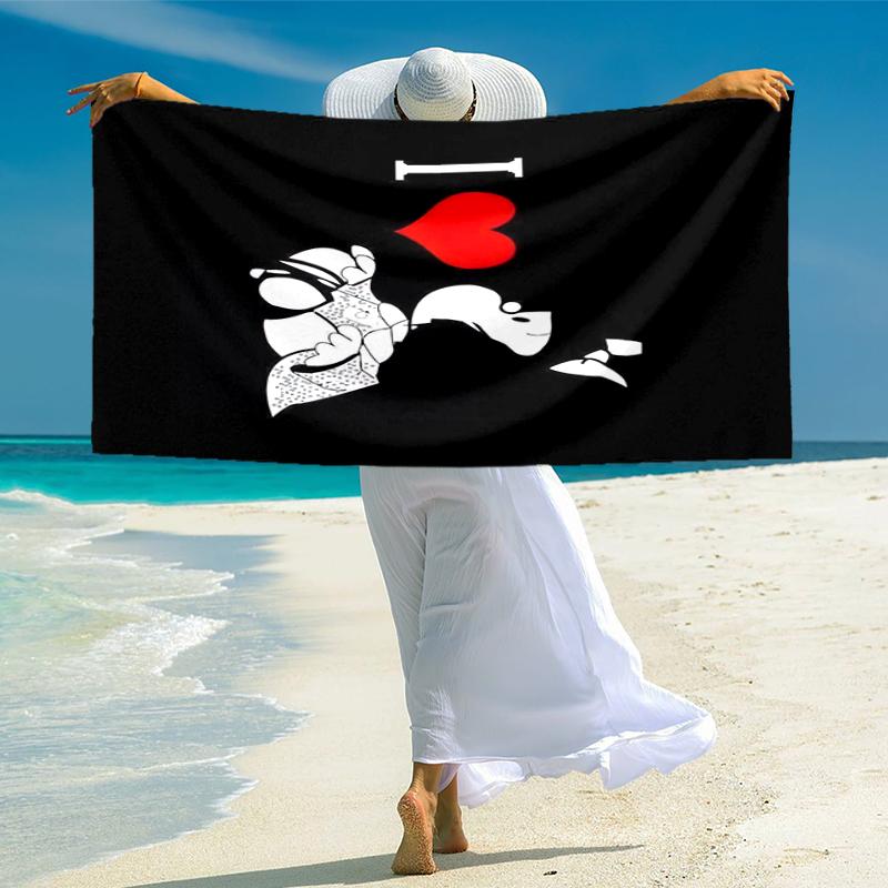Mafalda Beach Towel Outdoor Camping Beach Towel for Vacation Swim Outdoor Pool Absorbent Bath Towel