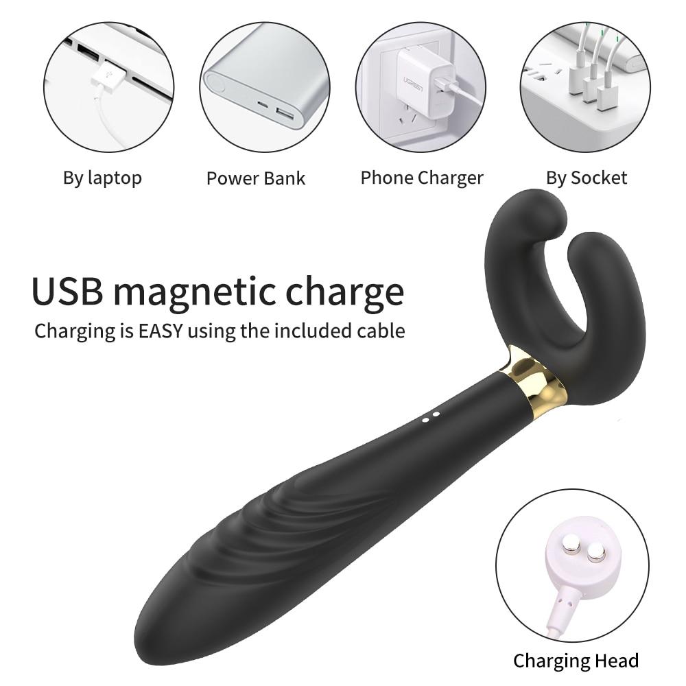 Masturbateur de pénis vibrateur de point G Double pénétration Clitoris gode produits de sexe pour adultes