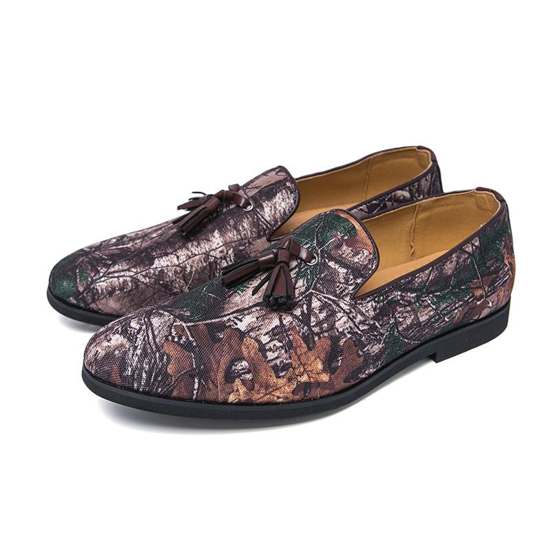 

Large size men s color embroidered fringed loafers spring and autumn new men s personalized banquet business foot shoes 46 разноцветный