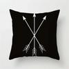 Alphabet Arrow Black and White Decorative Pillowcase Car Ornaments Office Living Room Sofa Home Pillowcase