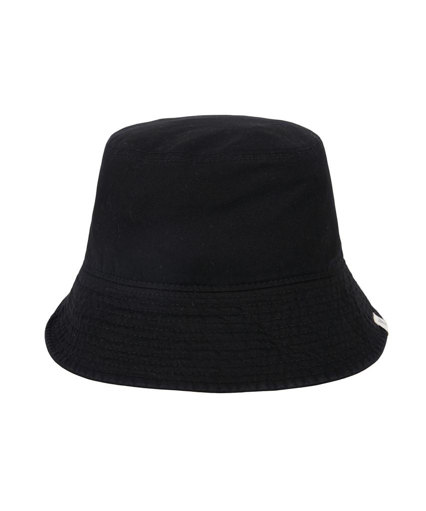 Bajal Monogram Label Pigment Bucket Hat Black
