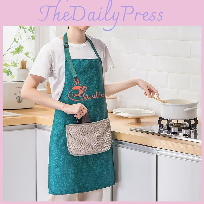 Apron Oil Proof Wastewater Catering Work Clothes Home Furnishings Kids Adults