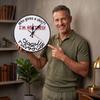 Fun Retirement Wall Clock Novelty Gift for Retiring Men Women Home Decor