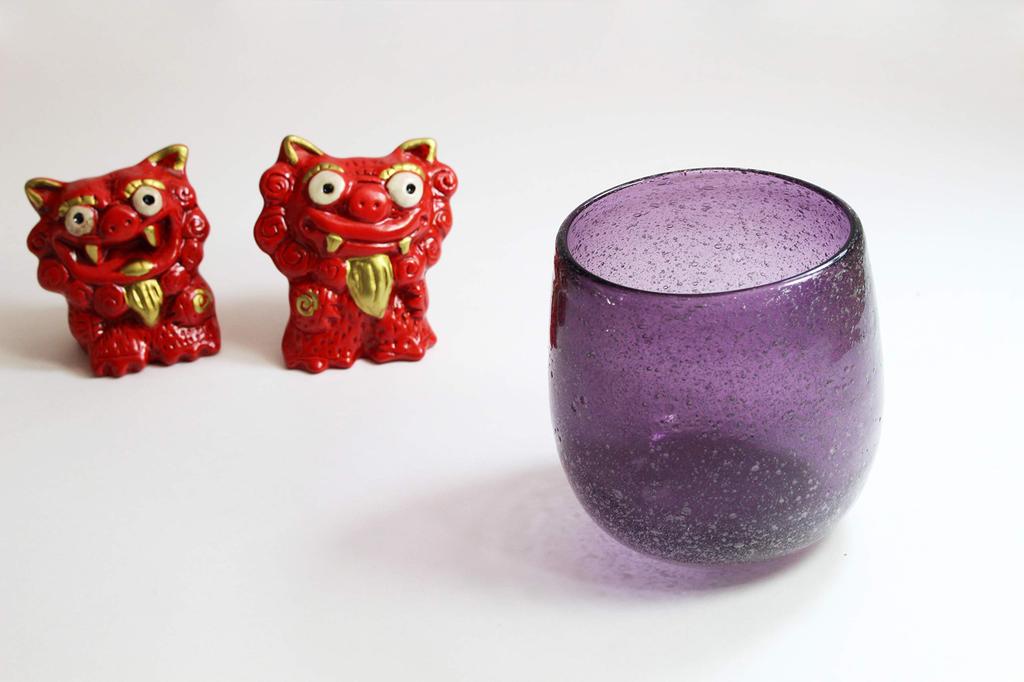 [Amazon.co.jp Exklusiv] Castle Enterprise [Kommerzielles Set] Instagrammable Tropische Sektgläser (Groß), Lila, 12-teiliges Set