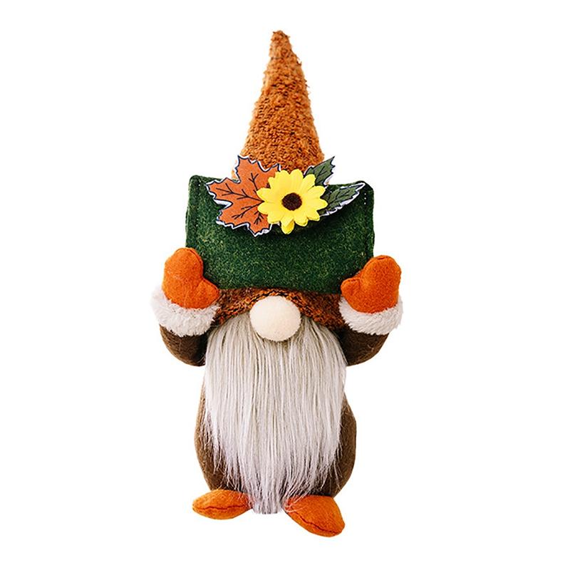 Autumn Gnomes Thanksgiving Decoration Fall Plush Elf Dwarfs Dolls Halloween Gnome Dolls Thanksgiving Day Gift Xmas Gifts
