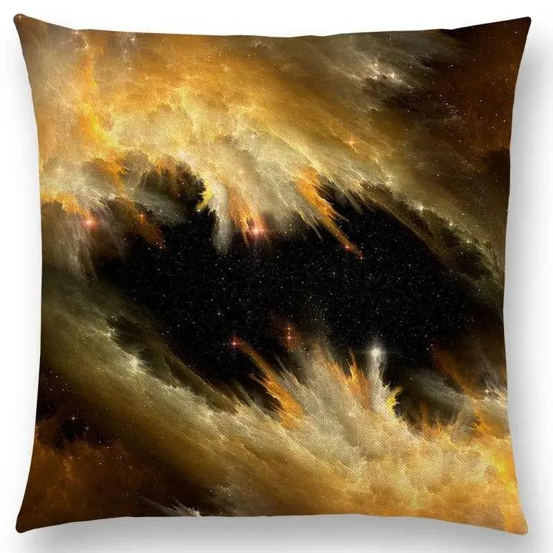 Pillowcase Night Sky Gorgeous Nebula Distant Galaxy Mysterious Universe Cushion Cover Home Decoration Sofa Home