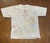 Vintage 90er Jahre Spritzer Tie Dye T-Shirt Klein Stampede