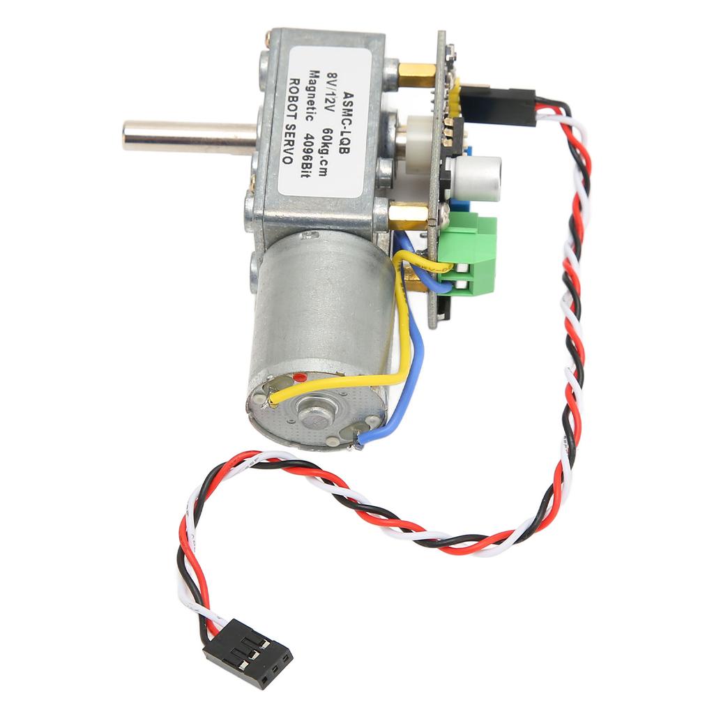 360 Degree Encoder Robot Servo High Power Stable 60Kg Worm Gear Servo for Robot Arm Valve Control
