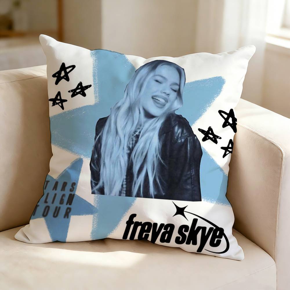 Pop singer F-Freya S-Skye Square Double-Sided printed Pillow Case Bedroom Bedside Pillow Sofa Cushion Cover
