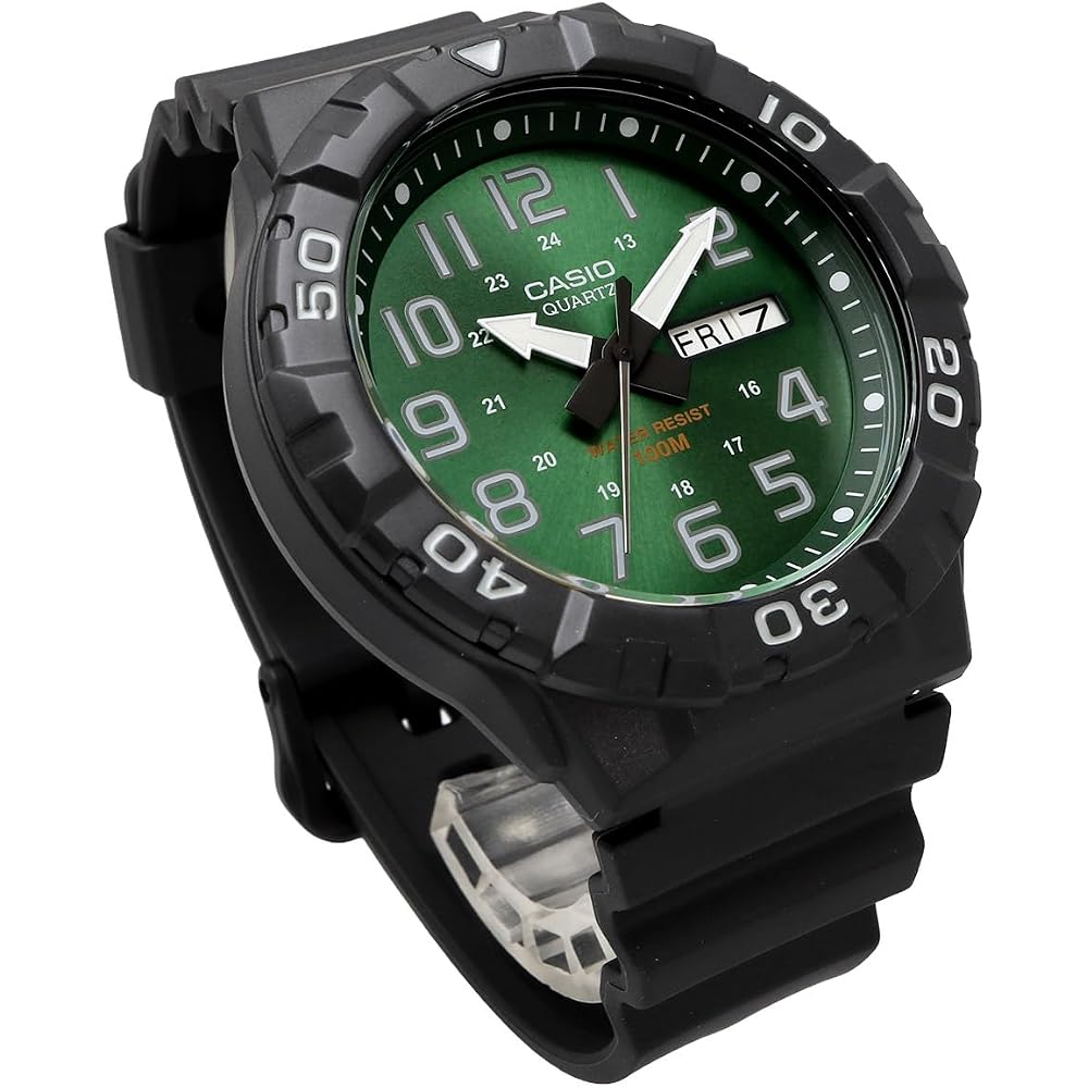 [CASIO] Standard STANDARD BIG FACE Quartz Watch MRW-210H-3BV Men's Green Kyokko Dial Overseas Mod...