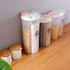 Grain Food Storage Tank and More  Kitchen Storage Box with Moisture-Proof Sealed Cans and Multi Grid Large Capacity Organizers