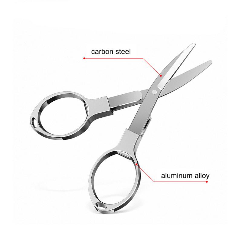 Stainless Steel Fishing Scissor Foldable Fish Scissors Plier Cut Pe Braid Line Lure Carp Fishing Tools Accessories
