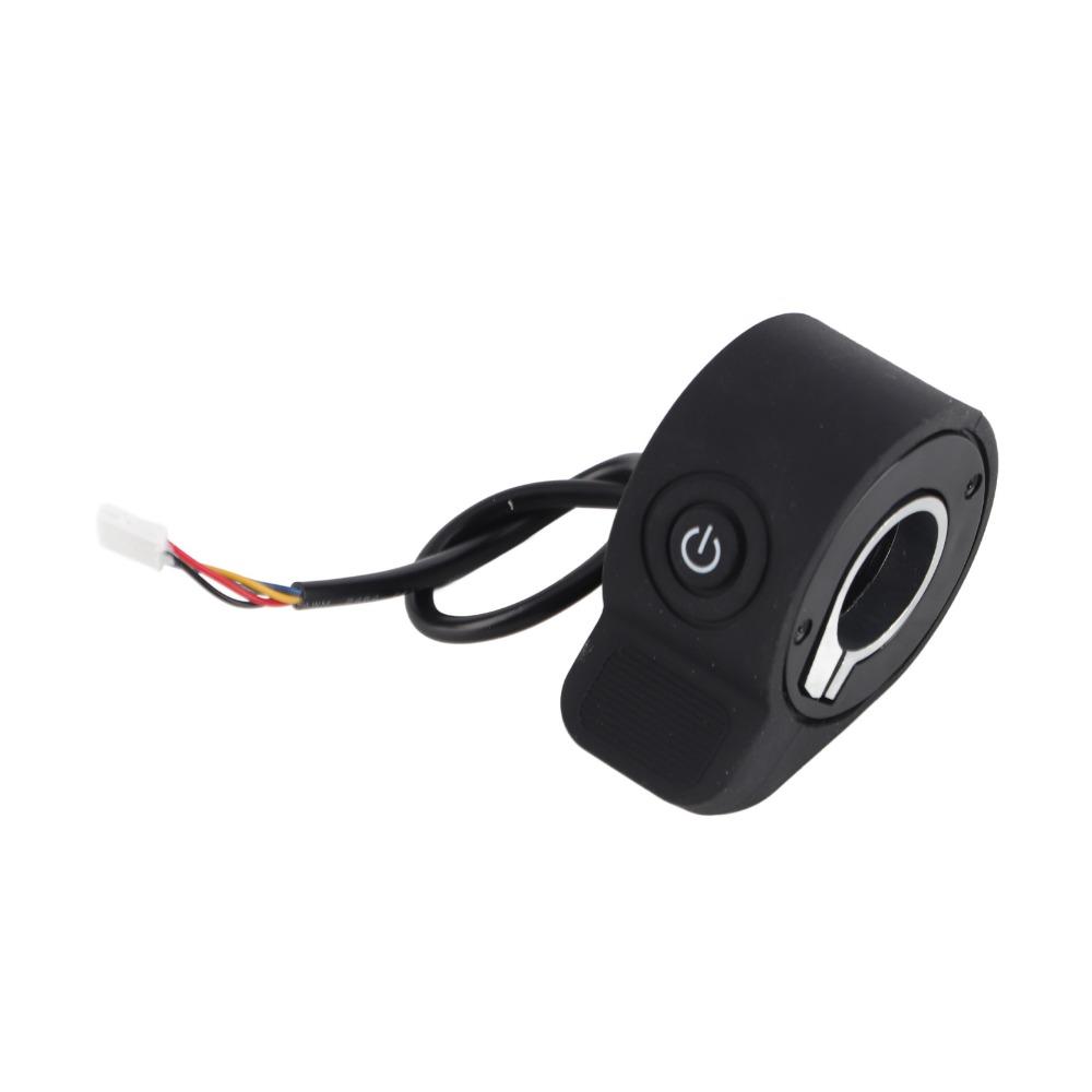 ABS Electric Scooter Thumb Throttle Single Button Speed Control Thumb Throttle Black Scooter Throttle Speed Accelerator