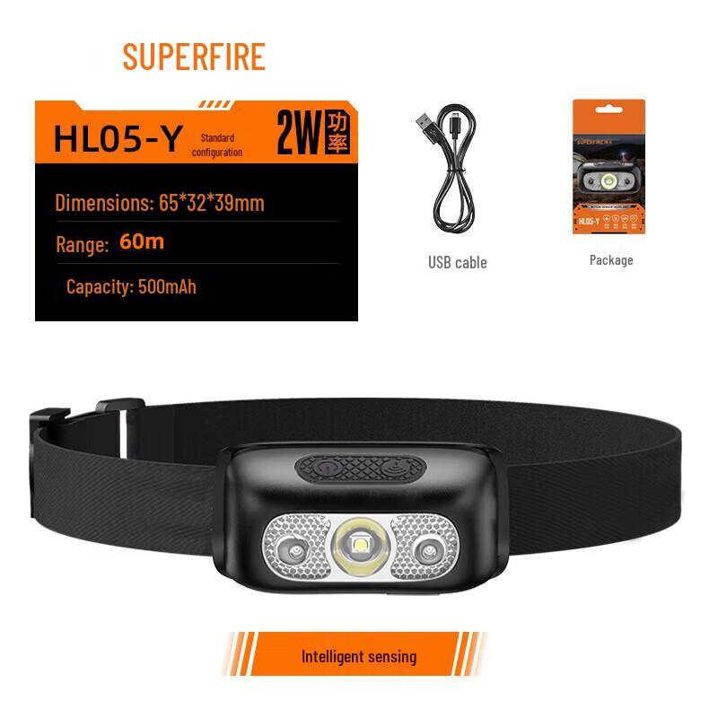 

SupFire HL05-Y Rechargeable Fishing Headlamp