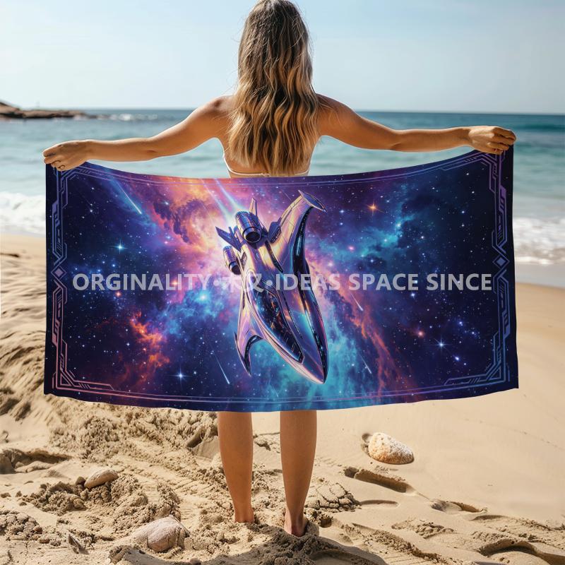 Weltraumkämpfer Galaxie Strandtuch Gemustert Sonnenschutz Und Winddicht Geeignet Für Schwimmbad Camping Reise Decke