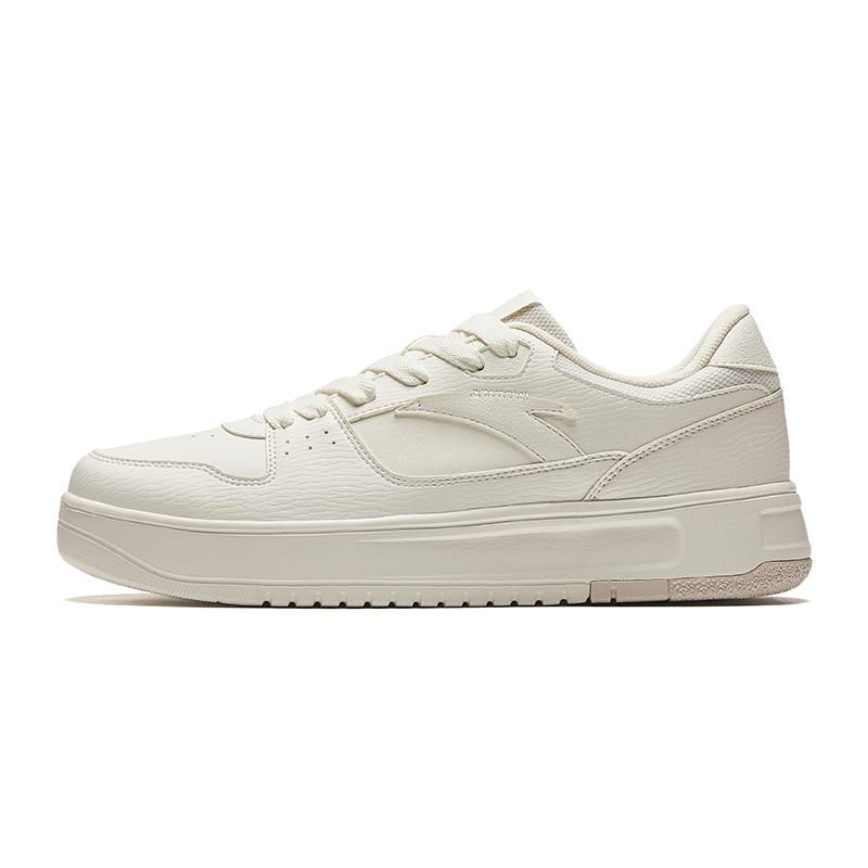 Anta Lightness White Sneakers Abrasion Resistant Lightweight Height Increasing Low Top Skateboard Shoes Men's Sneakers