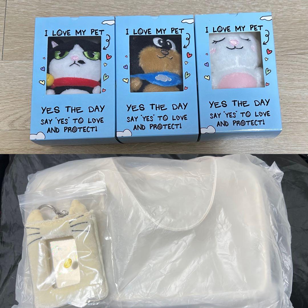 

[USED] Only 1 left! Mouse Rabbit bag, Yesung, Korea, white, card case.
