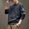 Men's Trendy Striped Crewneck Sweatshirt - Autumn 2025 Casual Heavyweight Long Sleeve Top