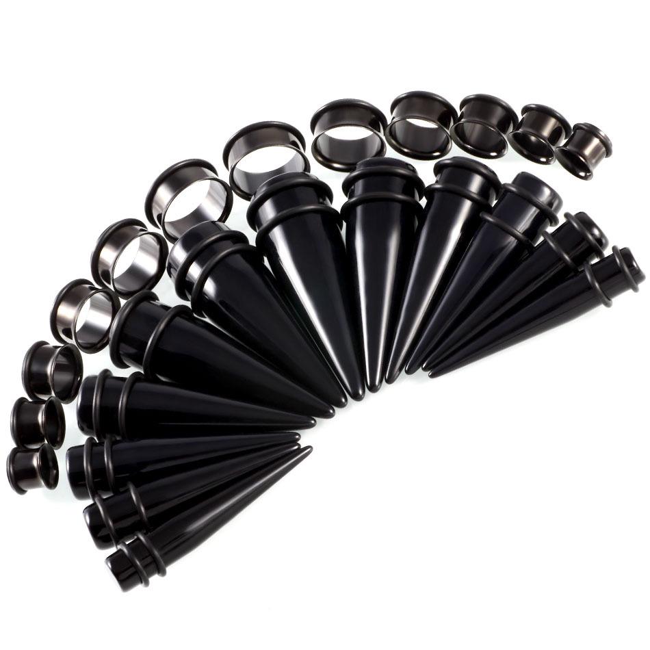 

Набор плагов большого размера, акриловый тейпер, канал из нержавеющей стали, расширитель для ушей 10-20 мм B