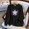 Plus Size Loose Autumn Round Neck Sweatshirt (Chest Circumference: 150/160-5005) for 200/350 Jin