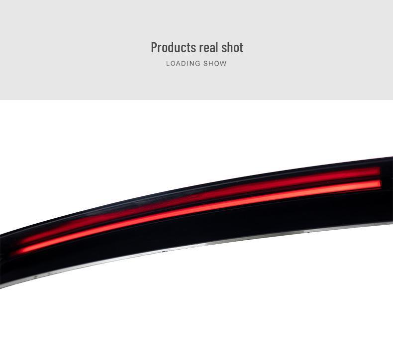 Rear Spoiler with Lights for 2020-2025 Land Rover Defender: Turn Signal, Daytime Running, Brake Lights, Mechanical Version