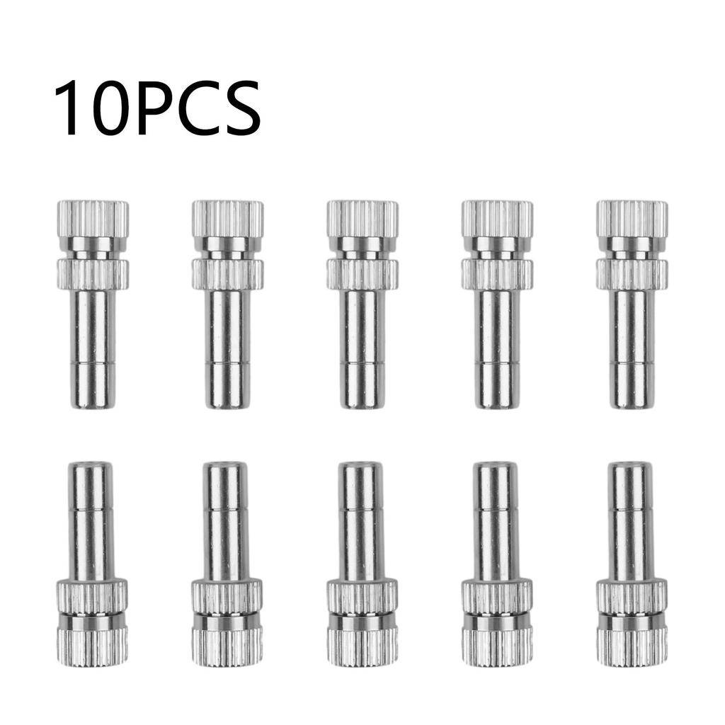 10Pcs 6mm Misting Nozzle Fast Connect Mist Fog Sprayer Spray Nozzles Gardening